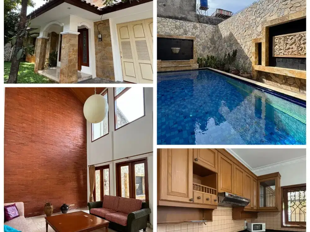 Disewakan / Dijual Rumah Cantik dengan Kolam Renang di Cipete – Lokasi Premium Dekat MRT & Sekolah Internasional