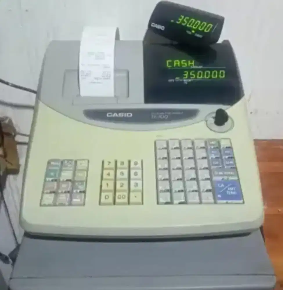 Mesin kasir Casio TE100 siap pakai