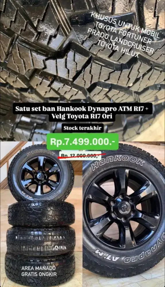 VELG DAN BAN LANDCRUISER