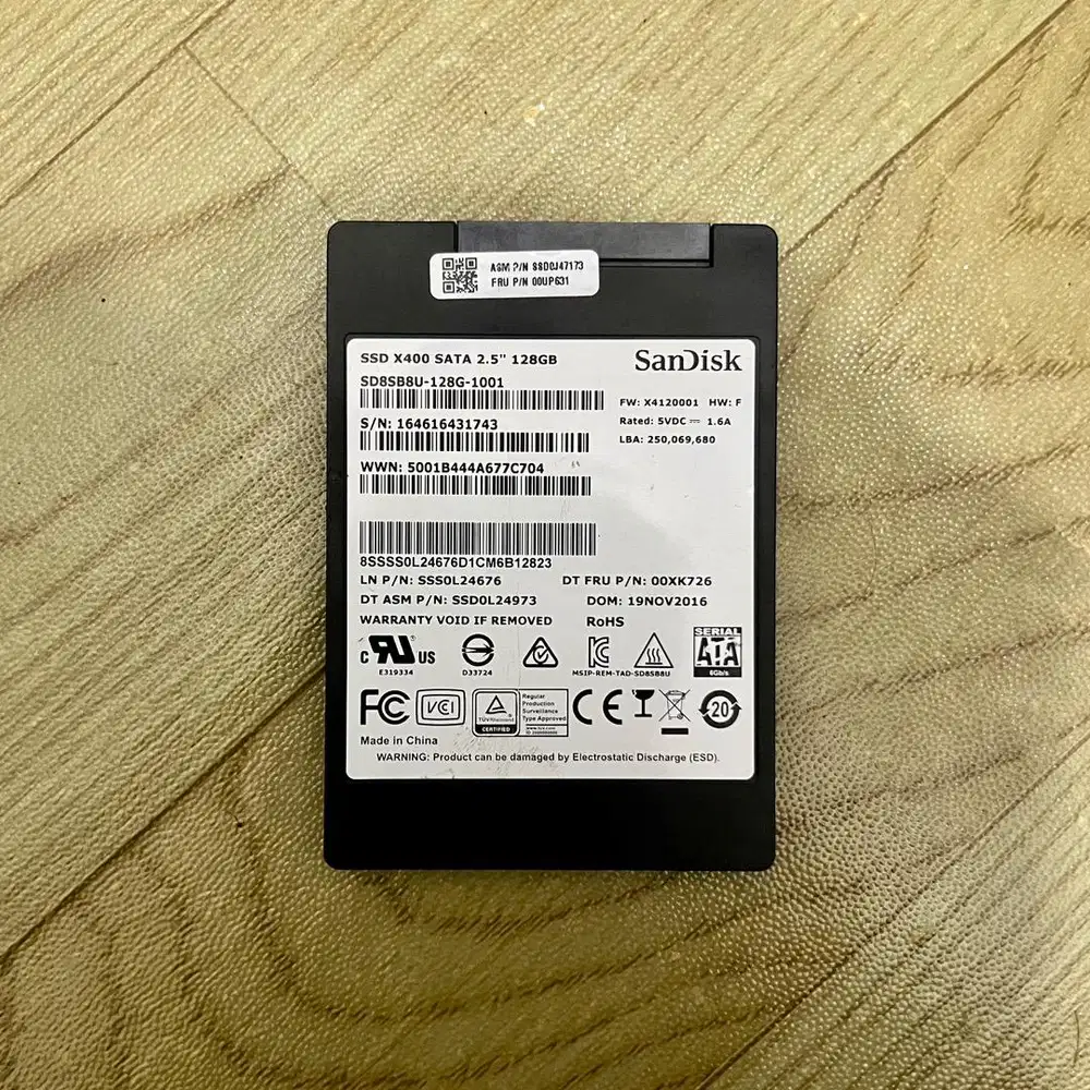SSD Sandisk X400 SATA 2.5 128GB