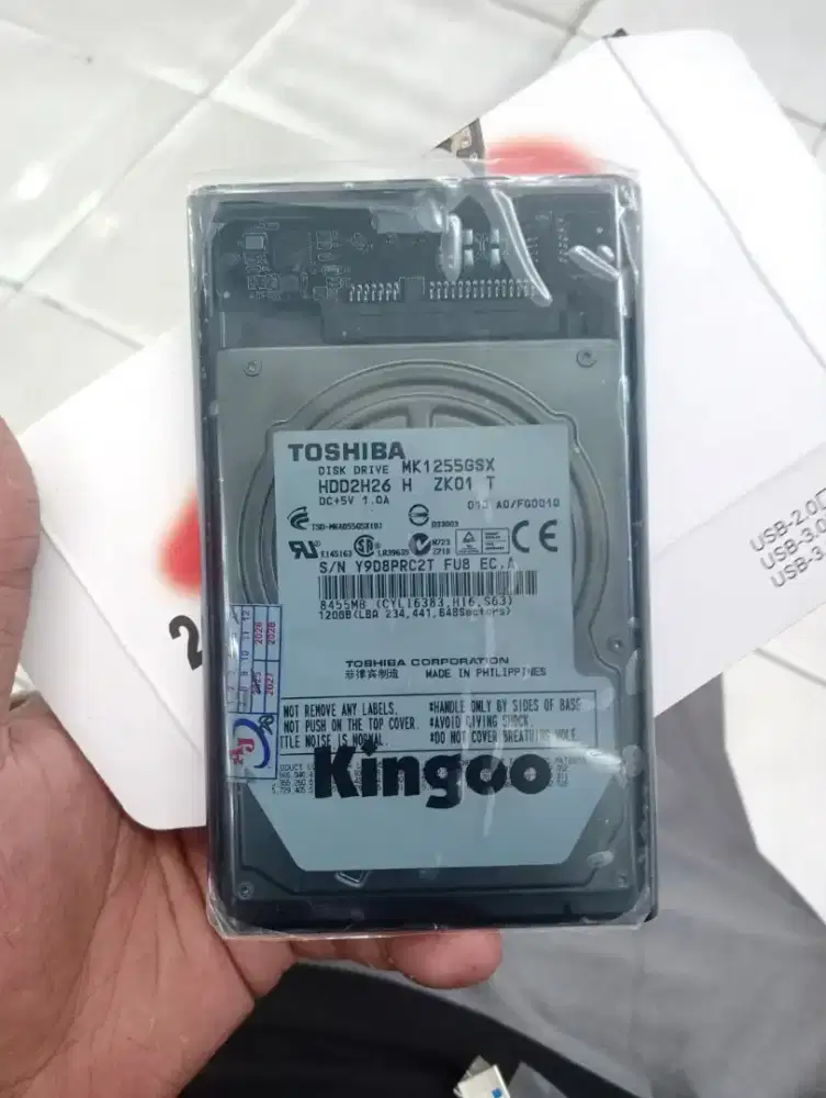 Hardisk Eksternal Toshiba 120 Gb 2.5 inch