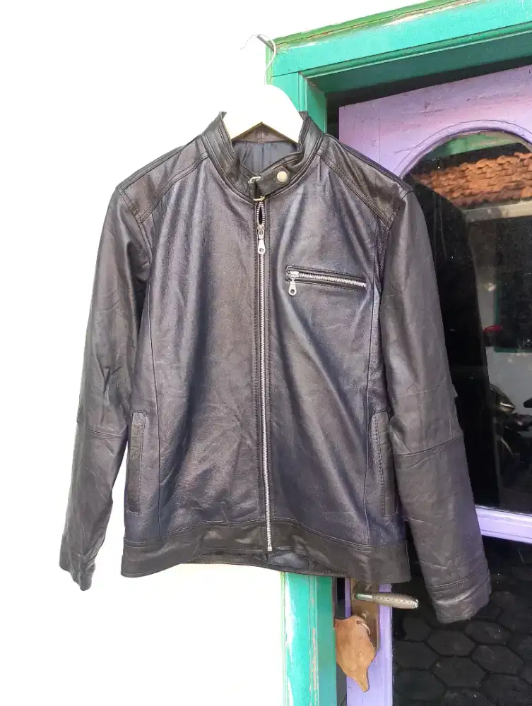 Jaket Kulit Domba Motoran Partina