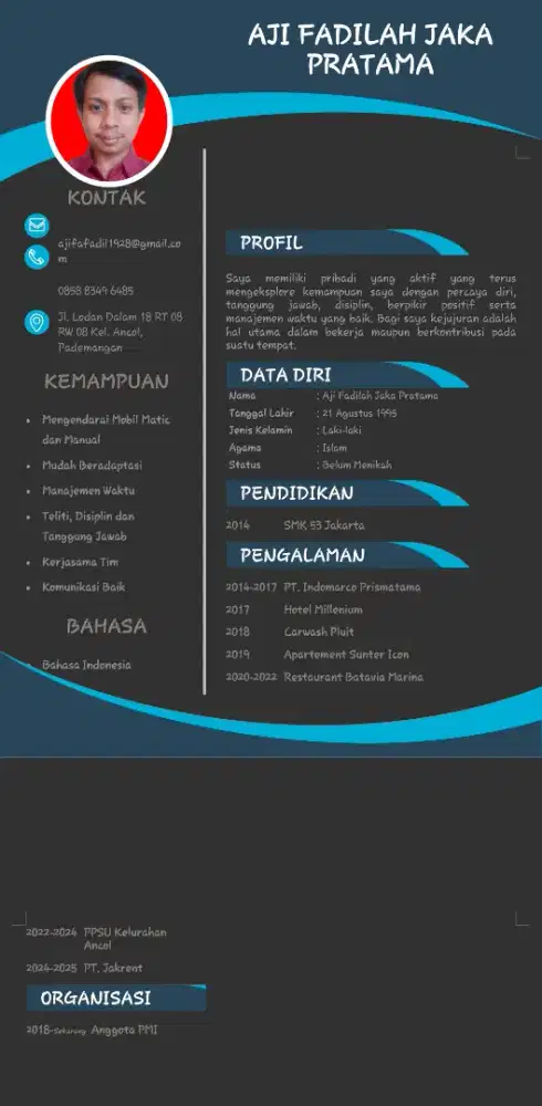 Cari kerja apa saja pak/bu