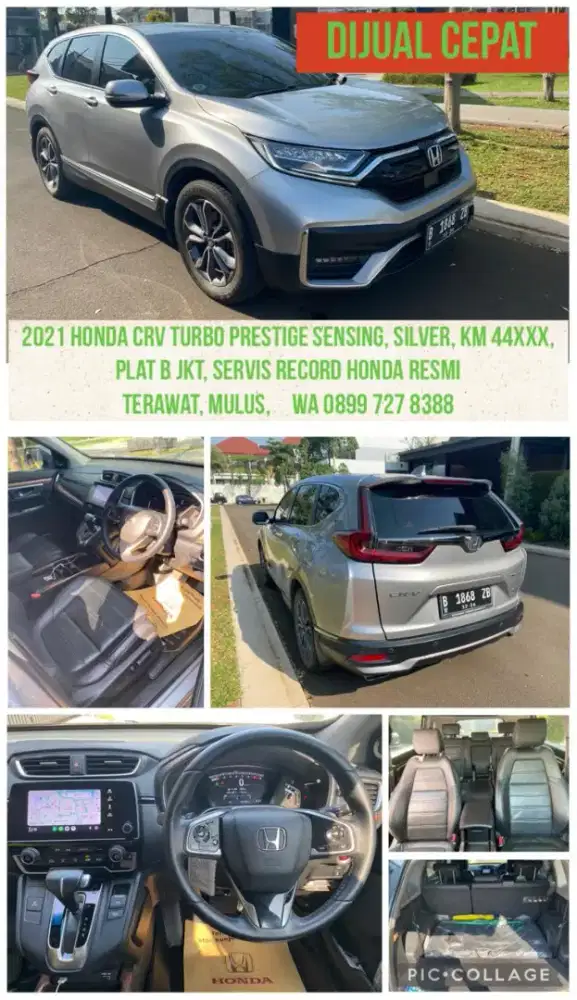 2021 Honda CRV turbo prestige sensing