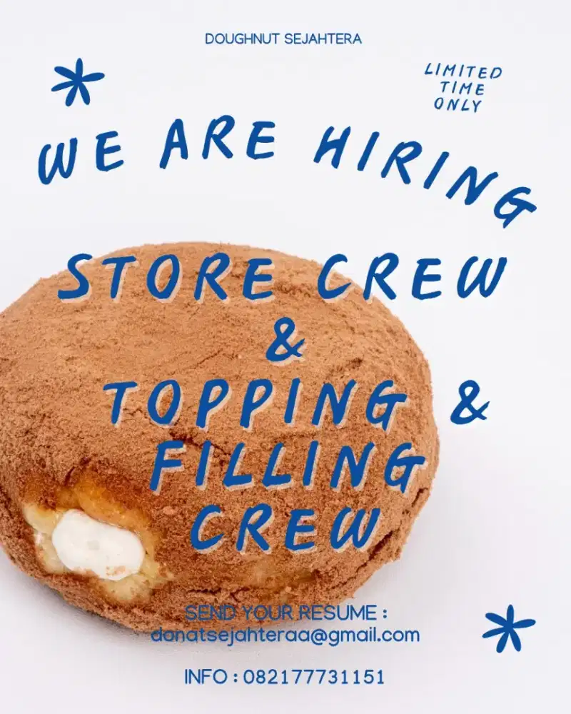Loker Crew Store Donat Sejahtera
