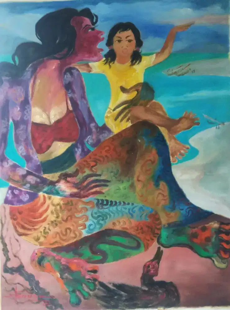 Jual lukisan hendra gunawan