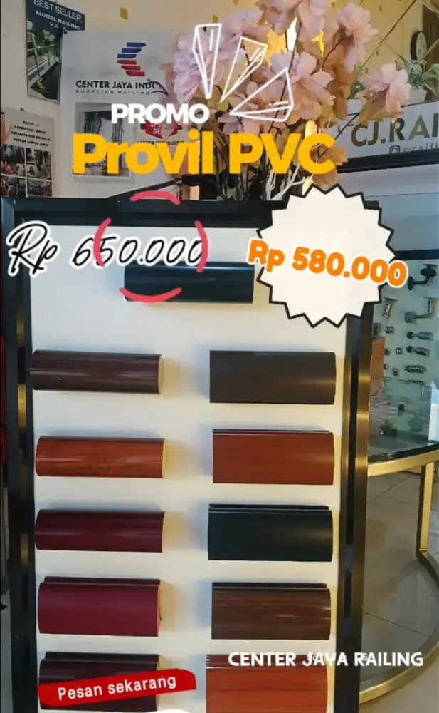 Handle provil pvc