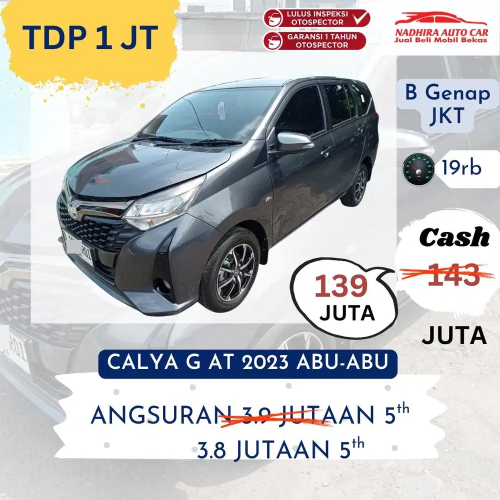 Promo Kredit DP 1 Juta Calya G AT 2023 Abu-abu