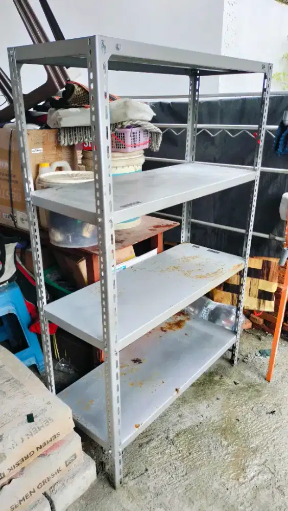 Rak besi siku bekas cakep