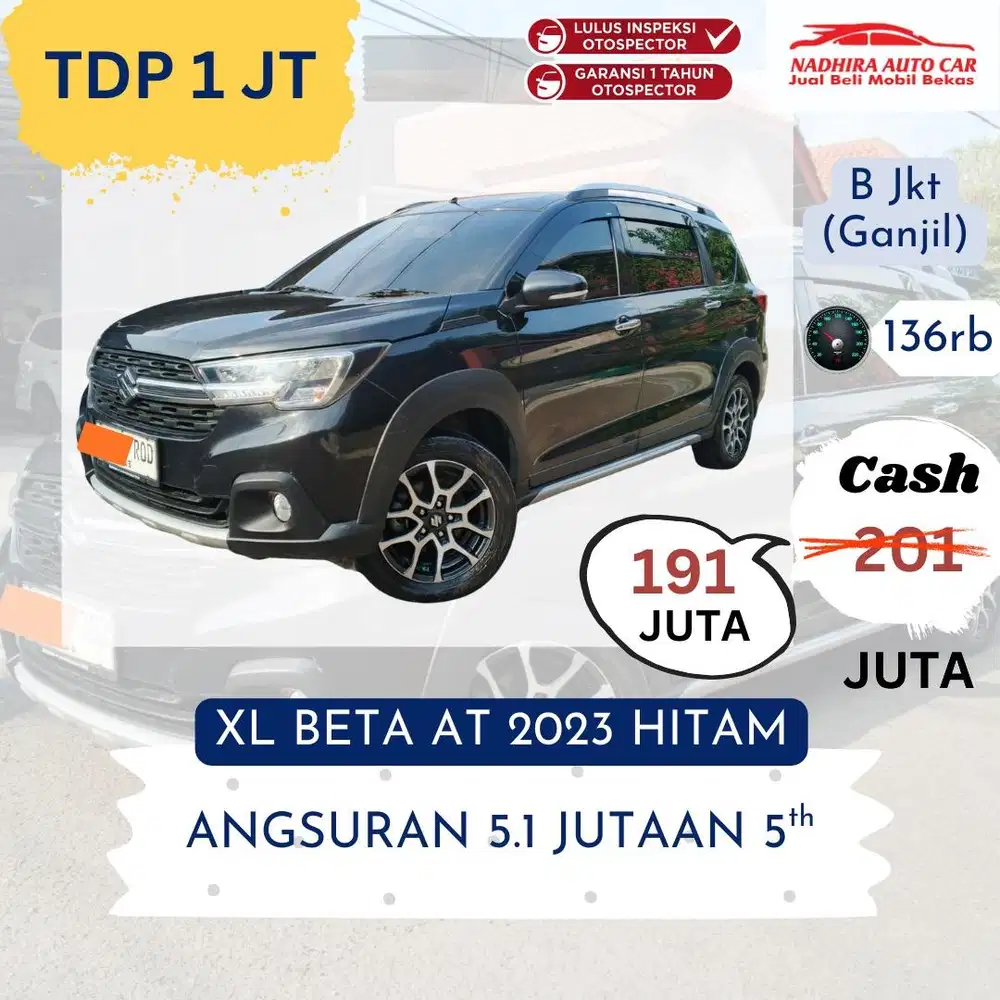 Promo Kredit DP 1 Juta XL7 Beta AT 2023 Hitam