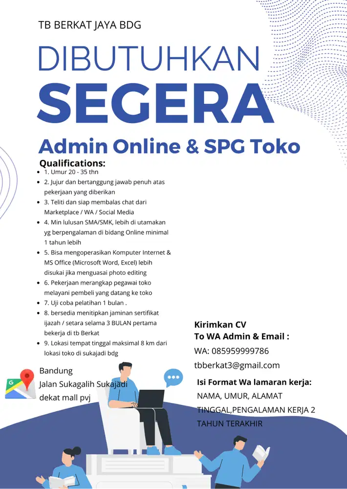 Admin Toko Besi dan Admin Online
