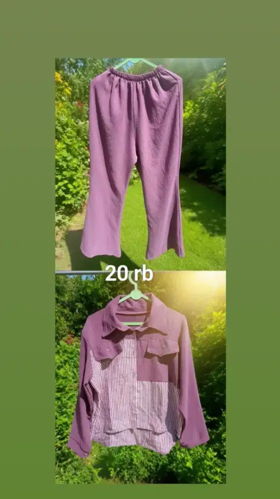 Preloved setelan baju anak