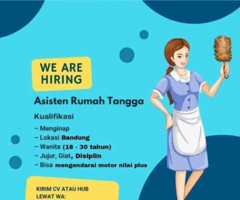 Cari Pembantu Rumah Tangga, ART