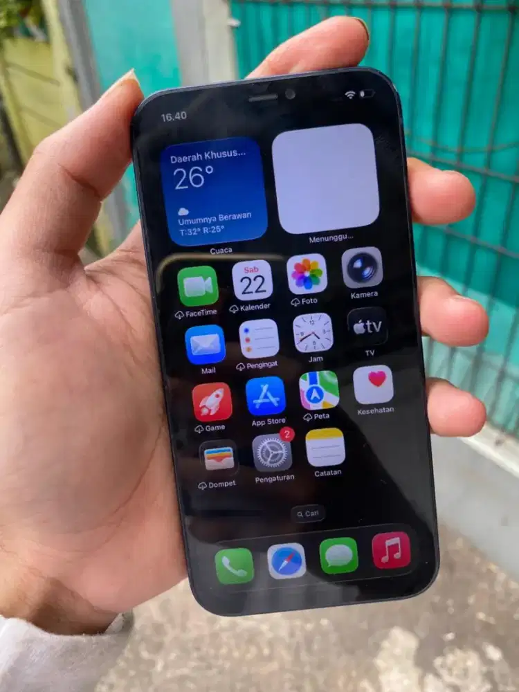 JUAL CEPAT IPHONE 12 128GB EX DIGIMAP
FACE ID & TRUETONE AKTIF
BH 86%