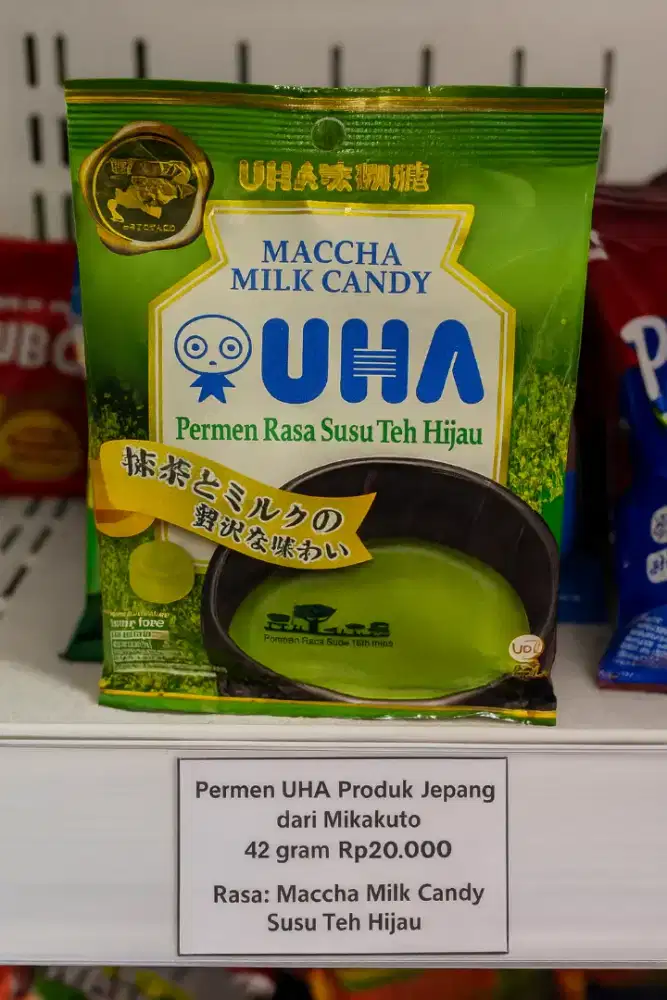 Permen UHA Produk Jepang dari Mikakuto UHA Maccha Milk Candy 42 gram