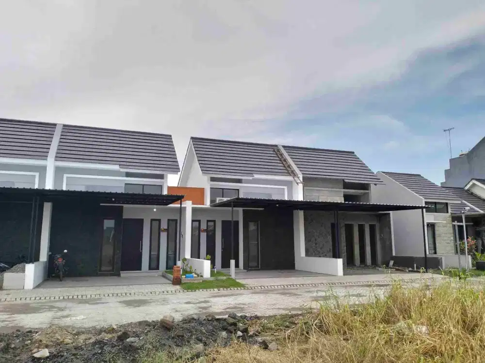 Dijual rumah baru minimalis di barat Gedangan dekat ke Aloha Bundaran Waru dan Juanda