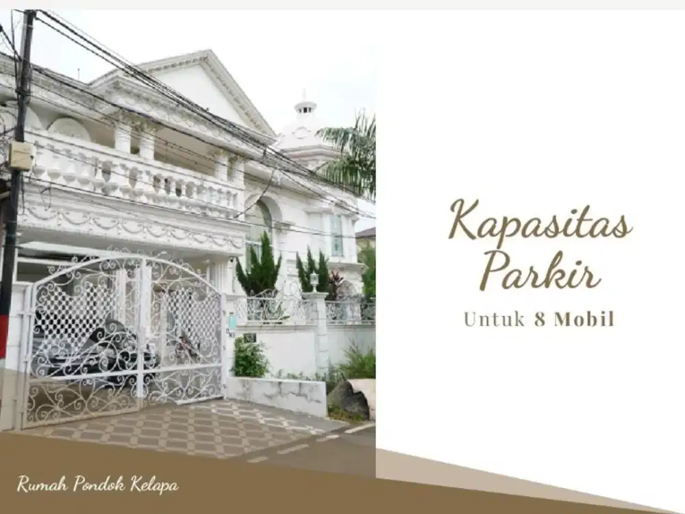 Jual Cepat Rumah hook mewah elegan LT 695m2 di Kav Marinir Pondok Kelapa Duren Sawit Jakarta Timur