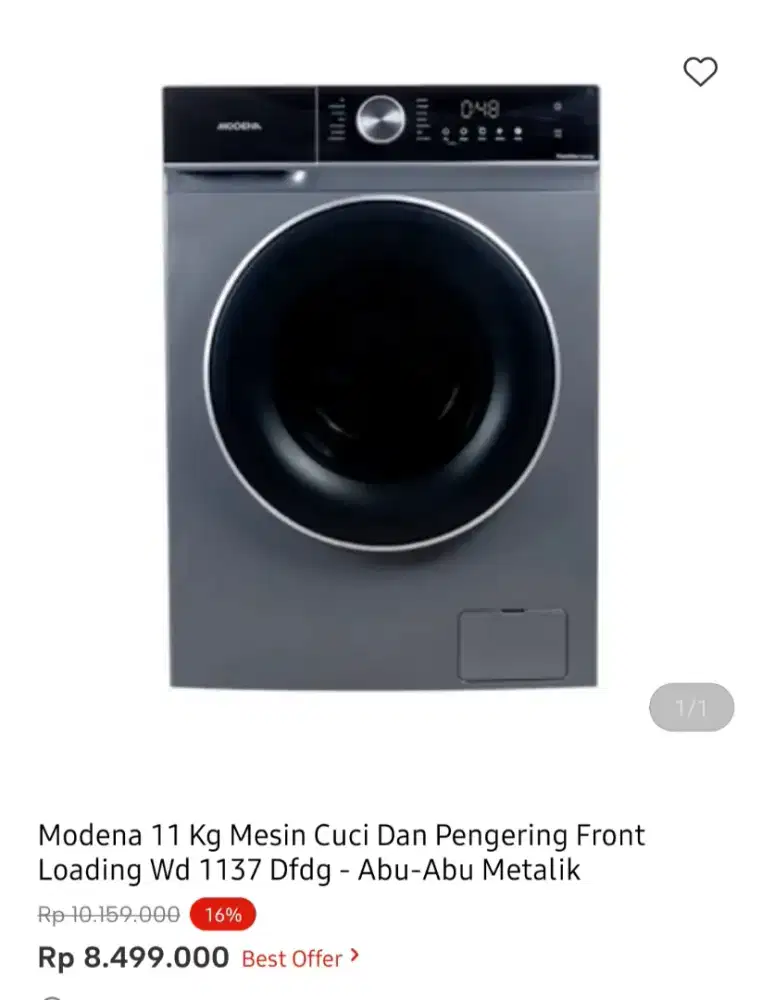 WM FRONT LOAD MODENA 10KG