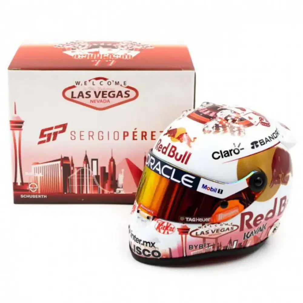 Diecast Miniatur Mini Helmet F1 Sergio Perez