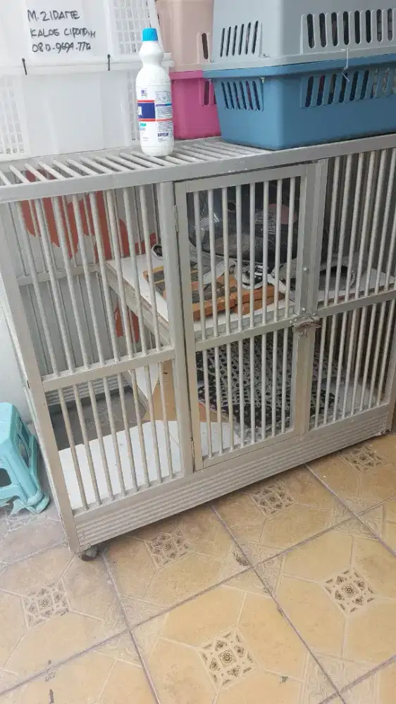 KANDANG KUCING ALUMUNIUM