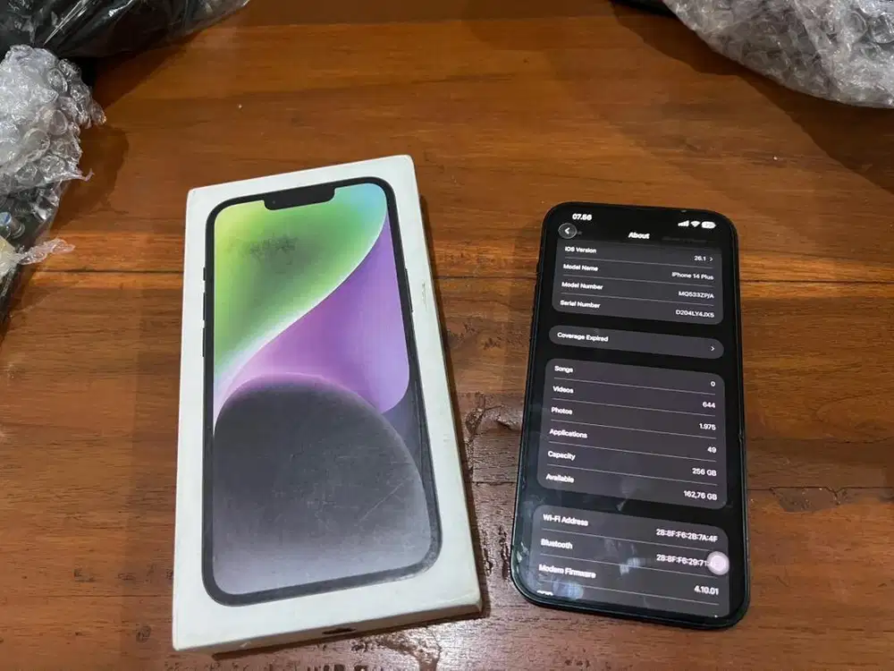 iPhone 14 Plus 256GB Murah Original Terdaftar Beacukai