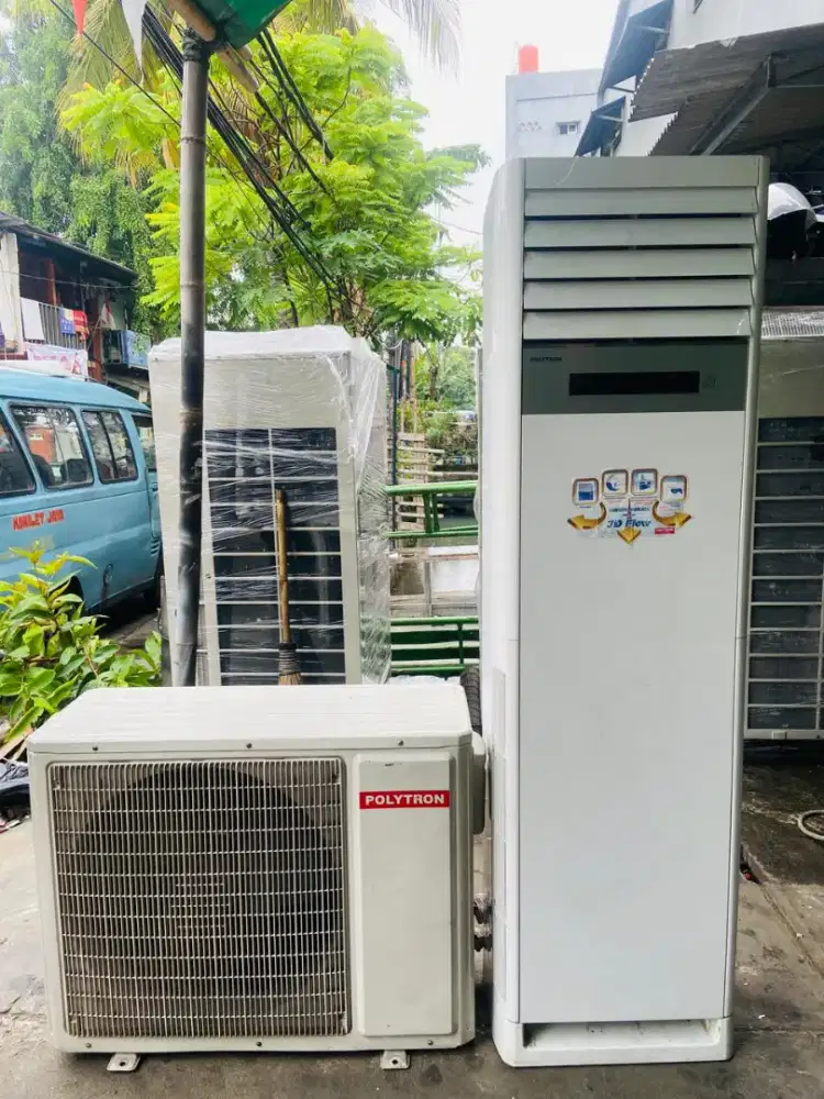 Ac Standing Floor Polytron 3 PK R 410 second + Free Sejabotabek