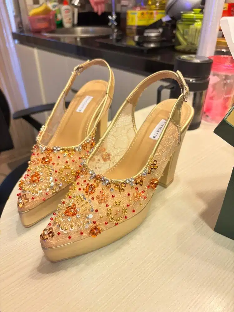 heels wedding UNIFICATIO size 39 hak 10 cm