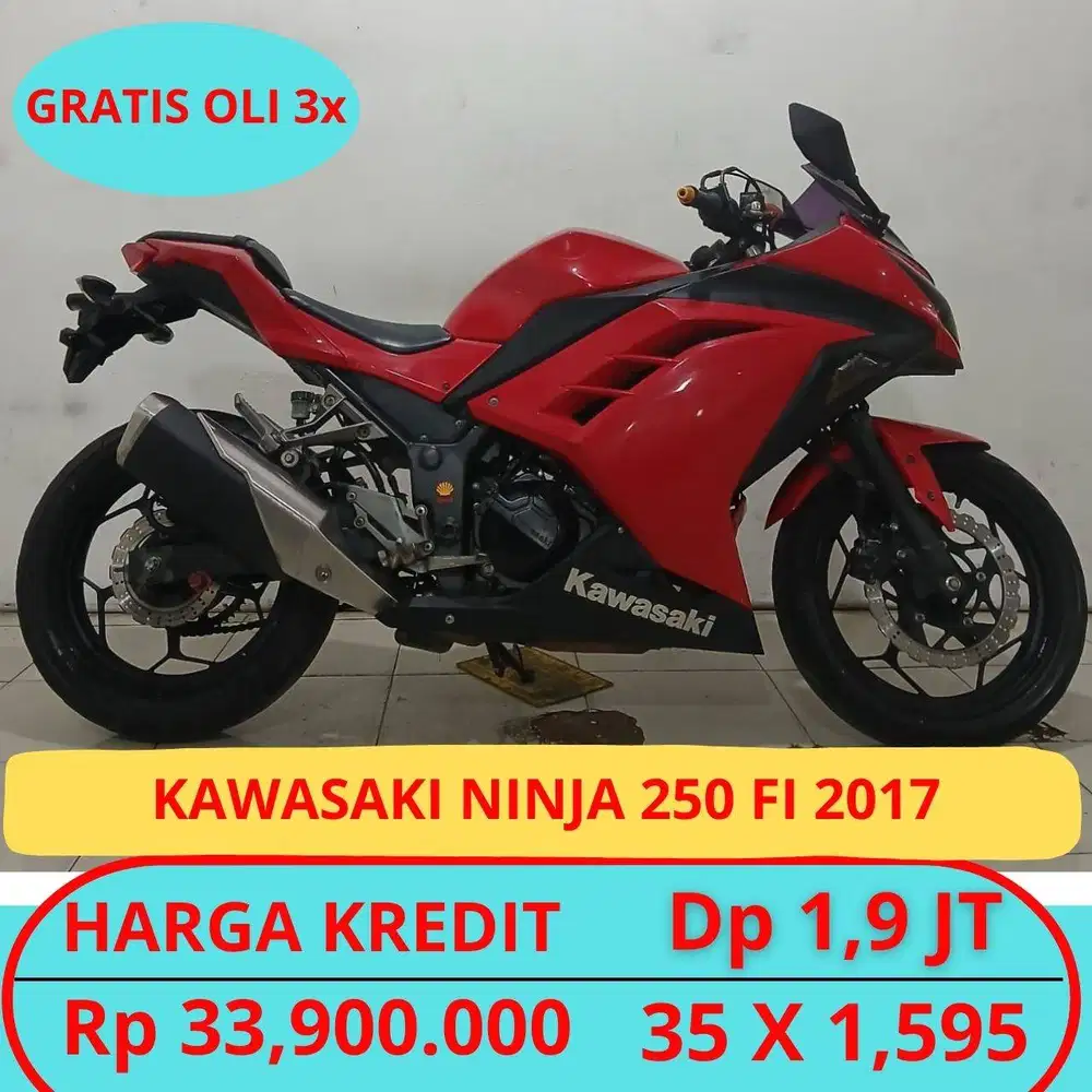 KAWASAKI NINJA 250 FI 2017 DP HANYA 1,9 JT