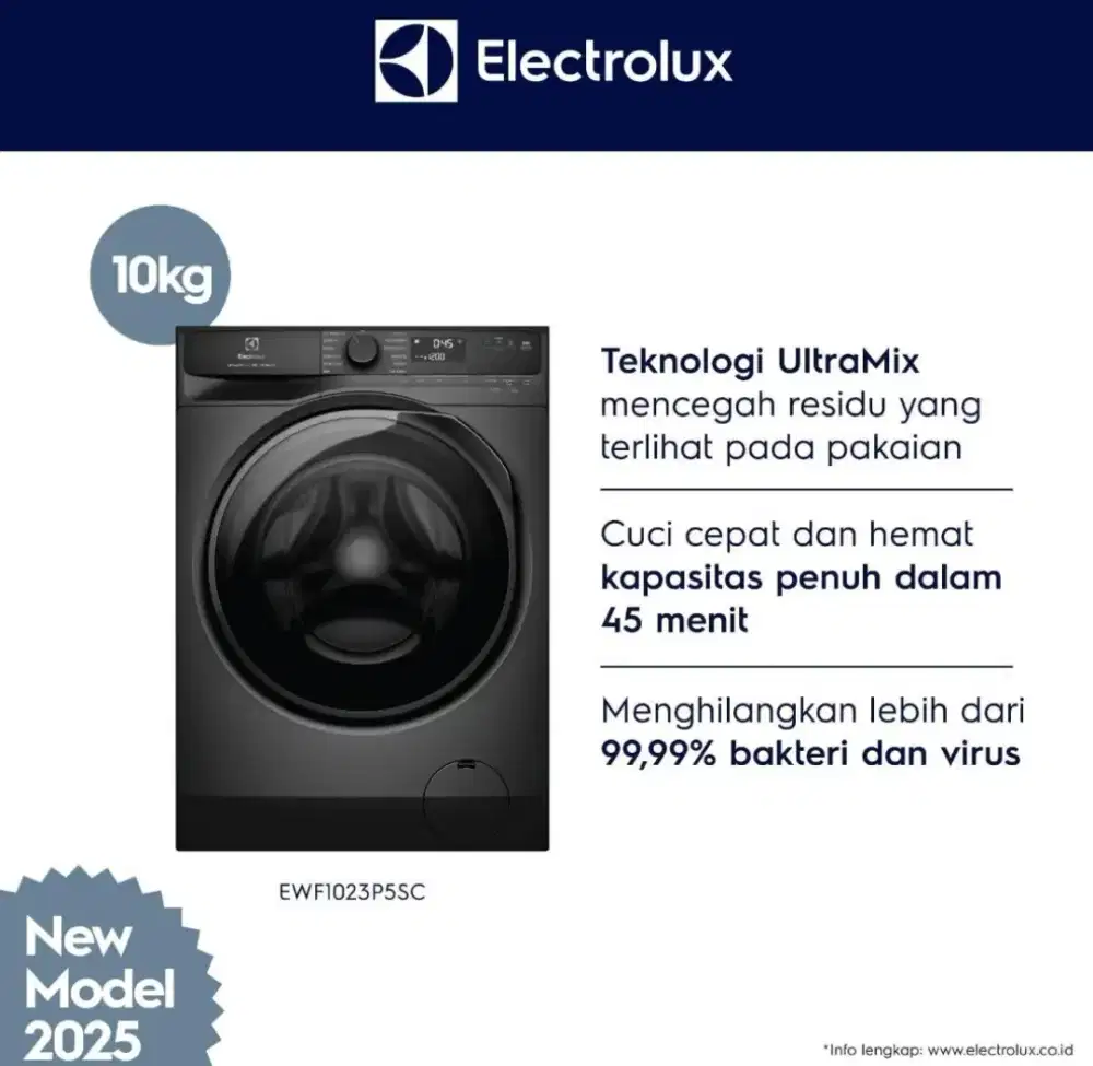 Mesin Cuci Electrolx 10kg promo potongan harga di Atlanta
