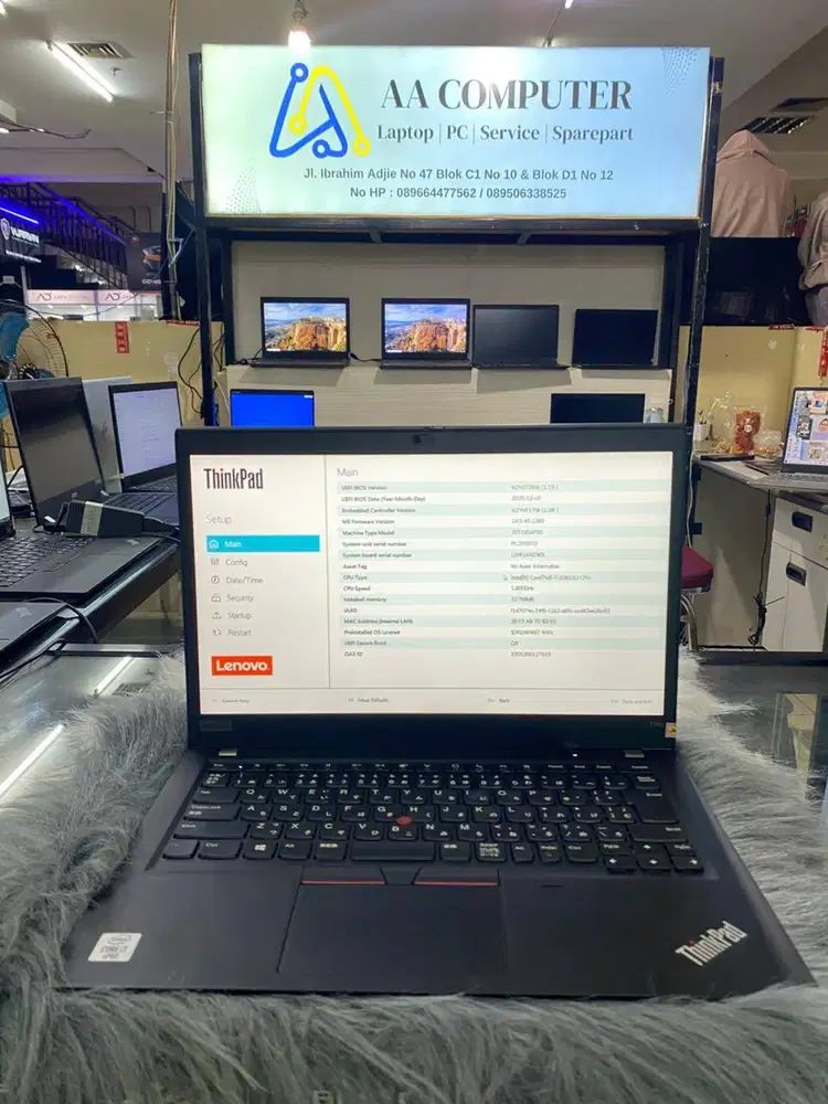 LAPTOP LENOVO THINKPAD T14s | I7 GEN 10 | RAM 32GB | SSD 256GB