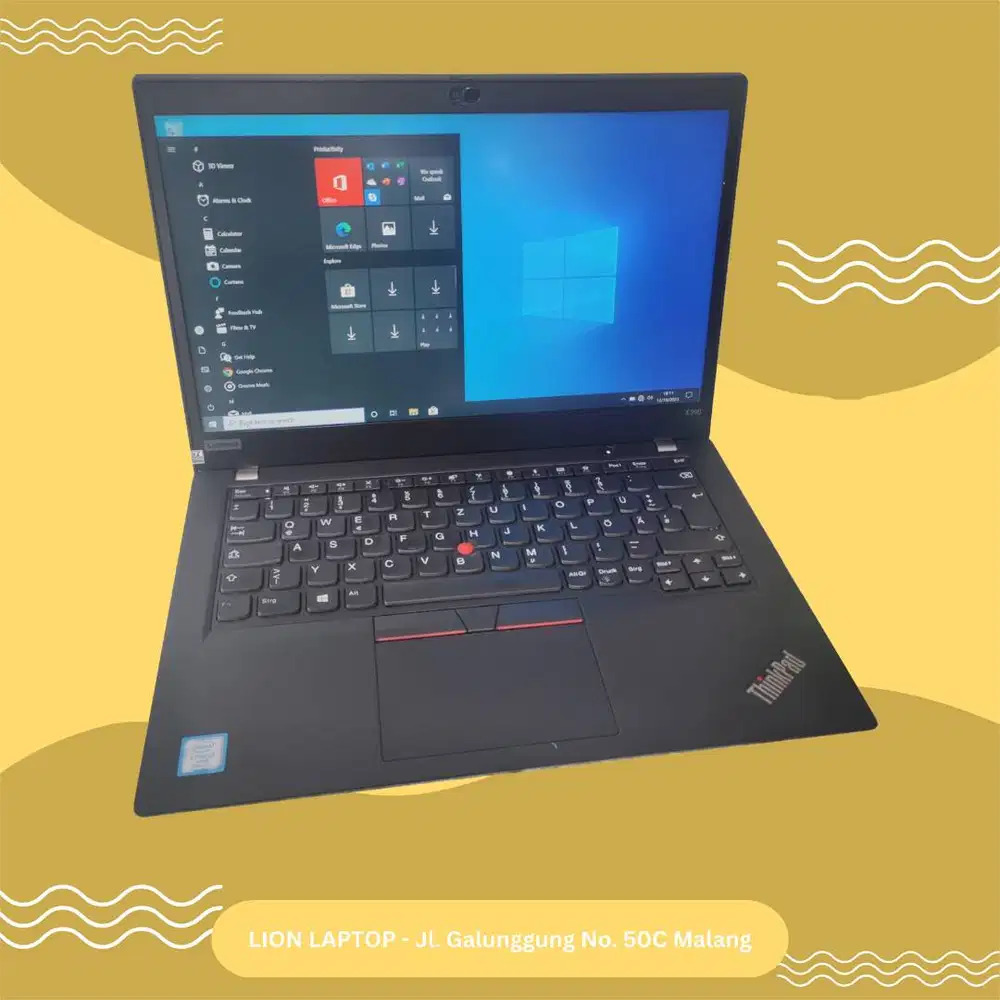 RAM 16GB SSD 256GB Core i5 Gen 8 Slim Lenovo Thinkpad X390 [23|11]