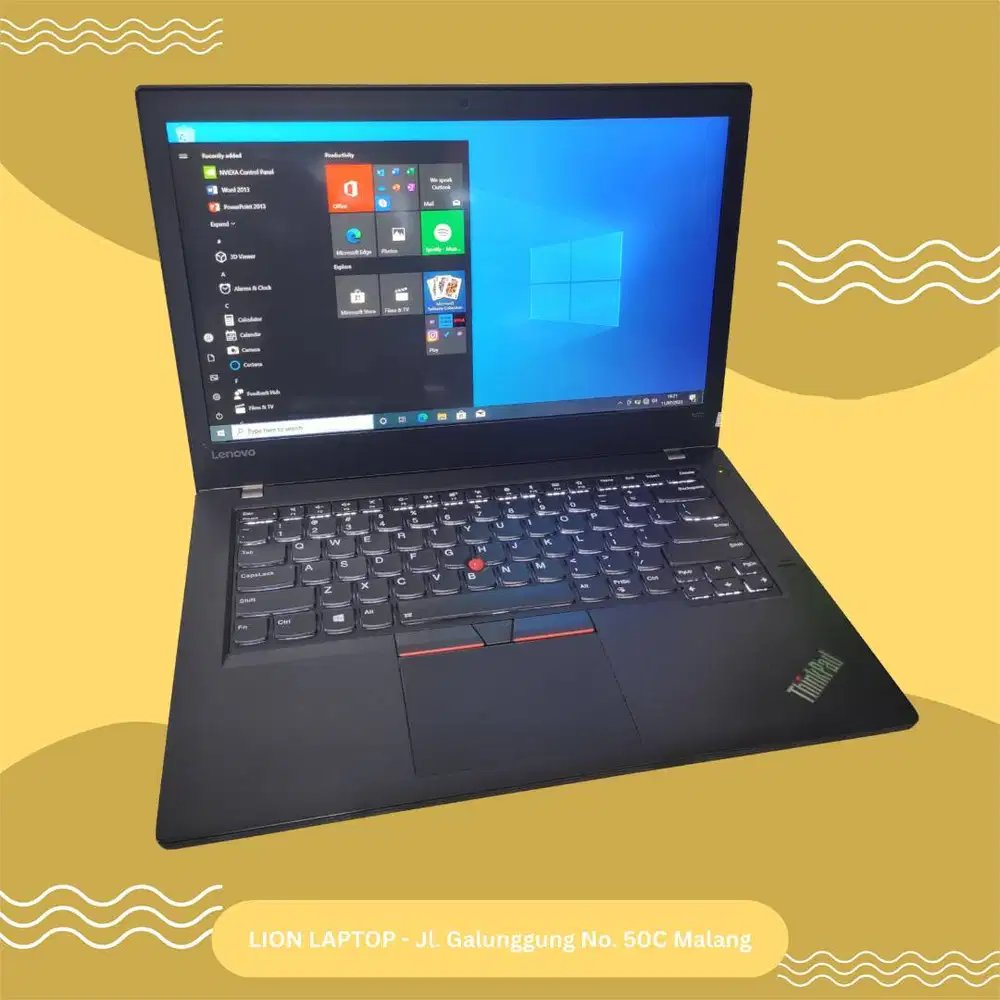 RAM 8GB SSD 256GB i5 Touchscreen Lenovo Thinkpad T470 [23|11]