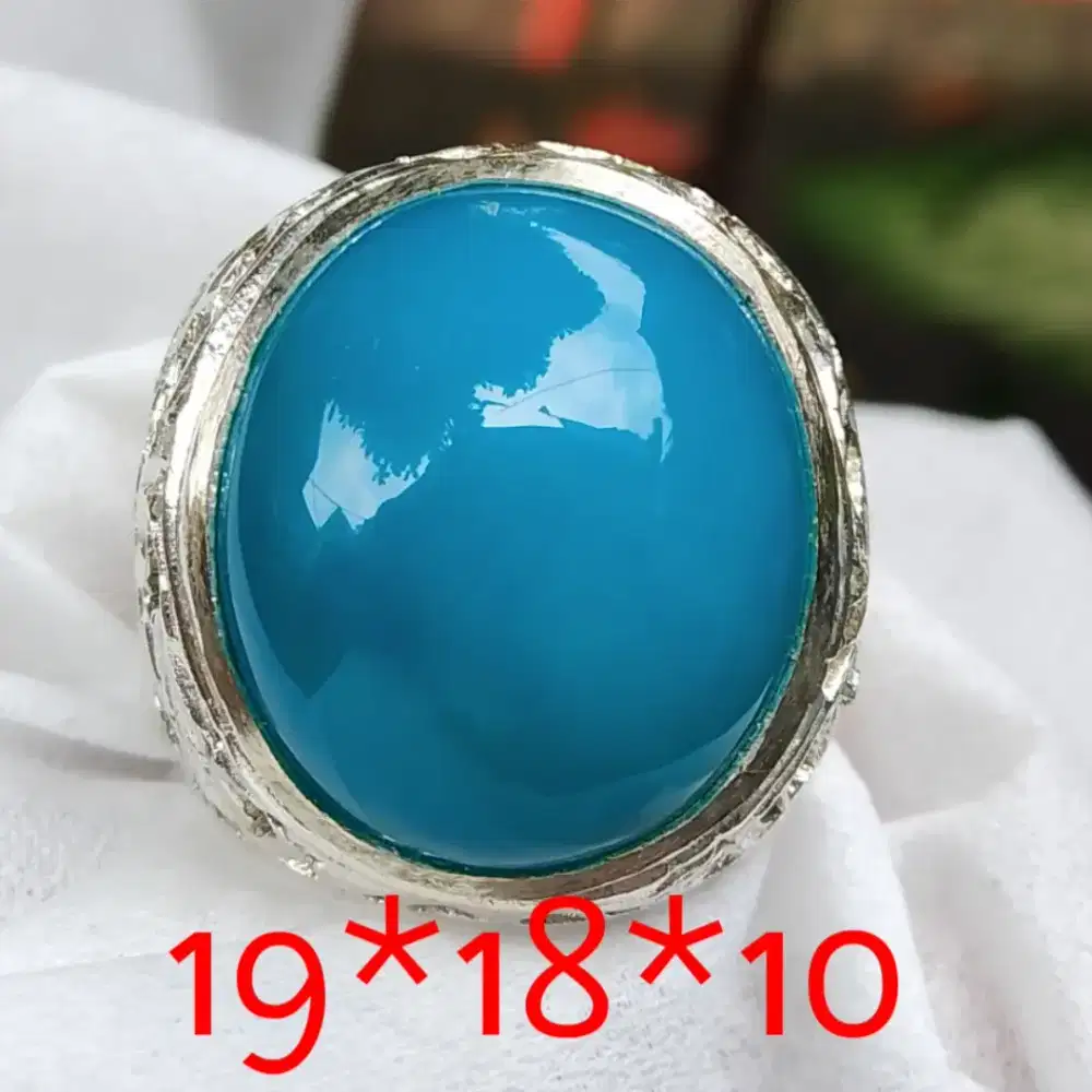 Natural bacan Doko kristal dim 19*18*10 ring alfaka size 8 net harga