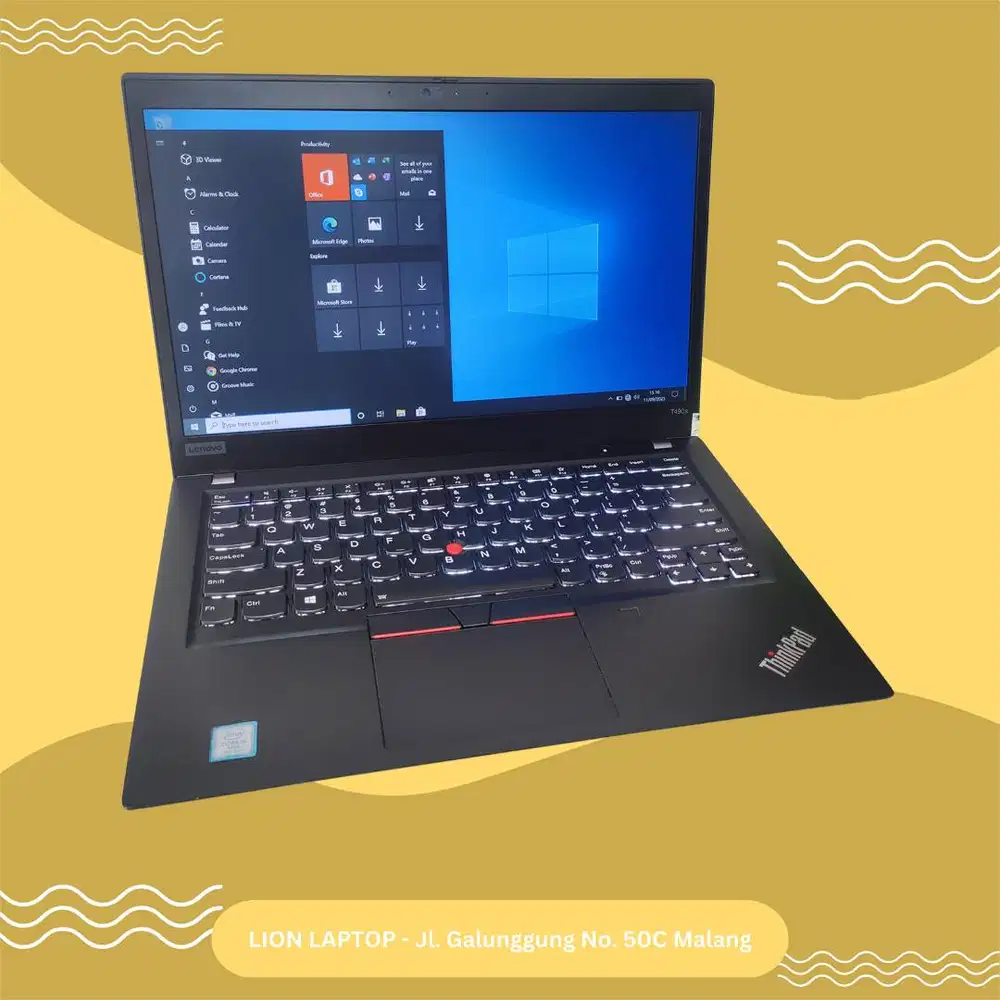 RAM 16GB SSD 512GB Core i5 Slim Lenovo Thinkpad T490s [23|11]