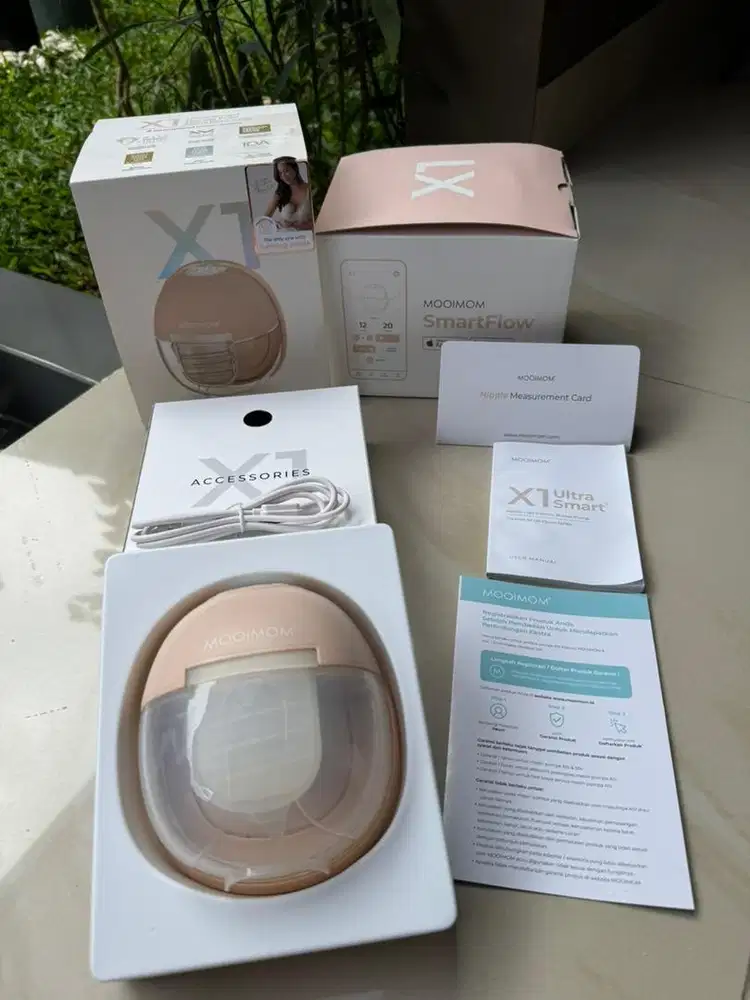 MOOIMOM - X1 Pompa Asi Elektrik (2pcs) - Pemakaian Hanya 4 Bulan