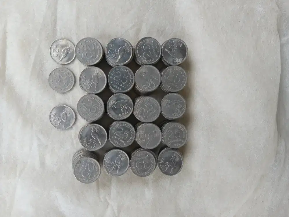koin 25 rupiah antik
