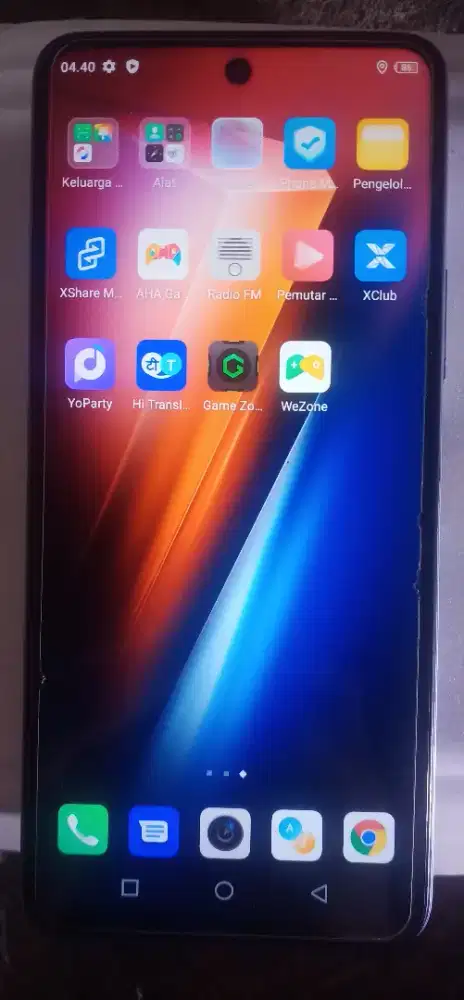 Infinix hot 11s Nfc ram 4+1 in 64GB minus baca