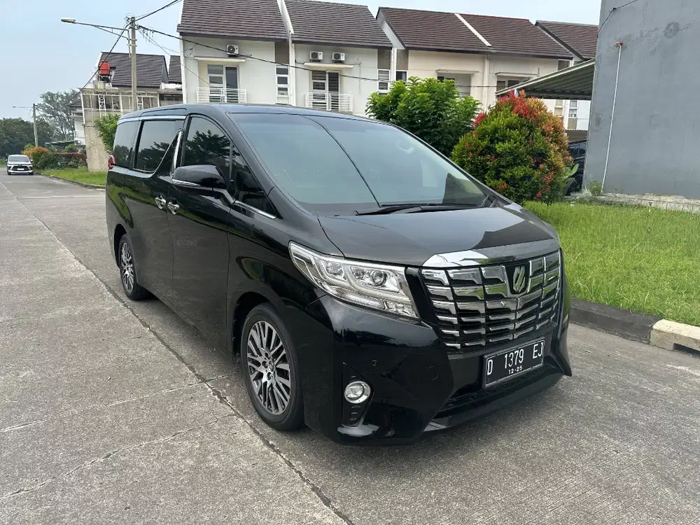 Alphard G 2015 hitam 1tgn dr baru toyota mobil mewah denza transformer