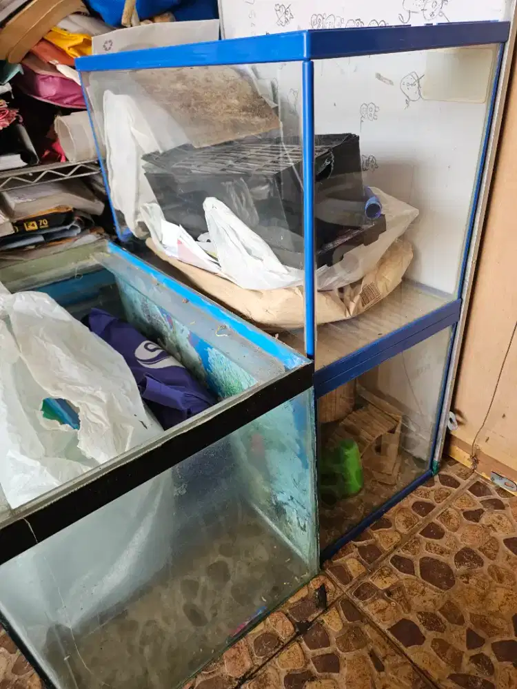 Djual 3 aquarium bekas