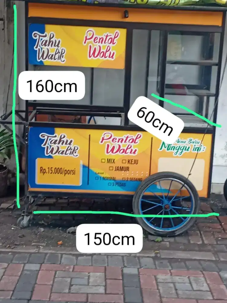 Rombong Gerobak Dorong