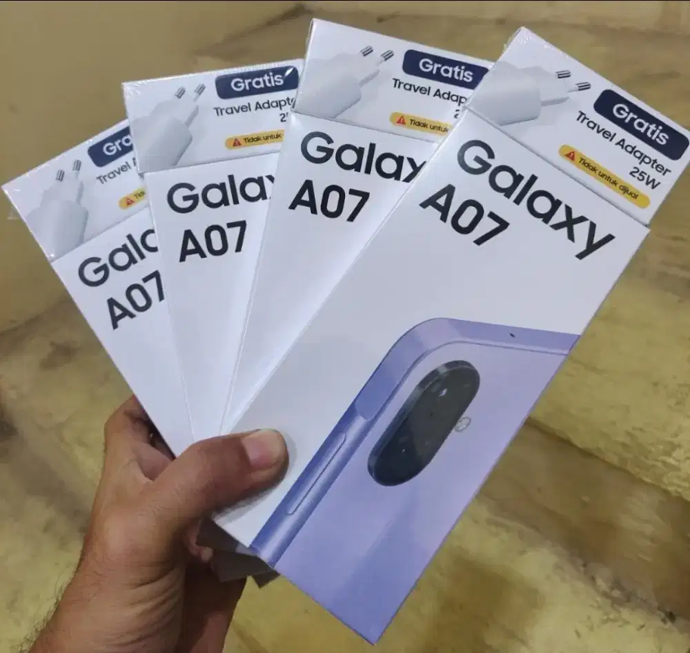 Samsung a07 ram 4+4/64gb promo garansi resmi 1 tahun