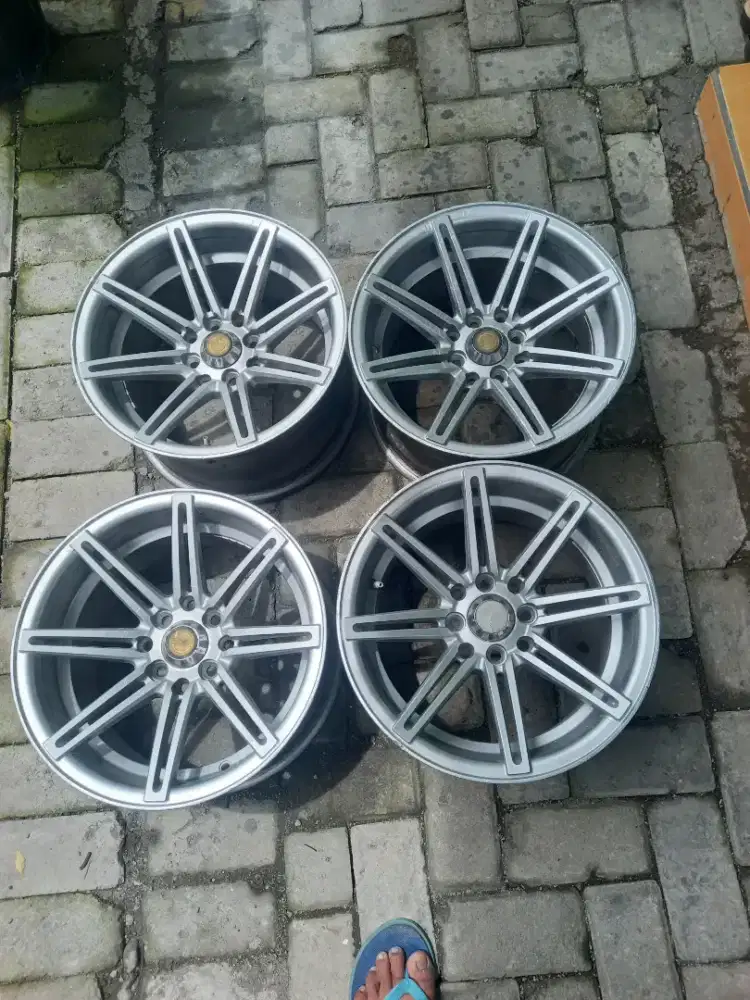 velg racing r15 lubang 4 dobel pcd 100-114 1 set 4 ban