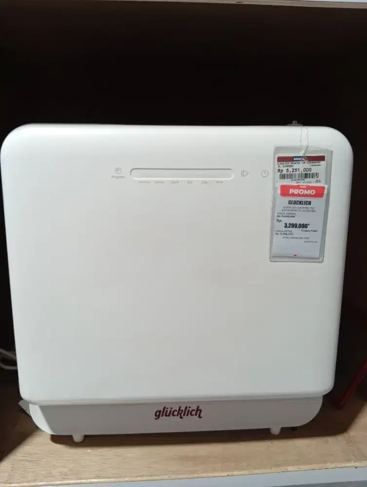 GLUCKLICH COUNTER TOP DISHWASHER 5L GLX502WH