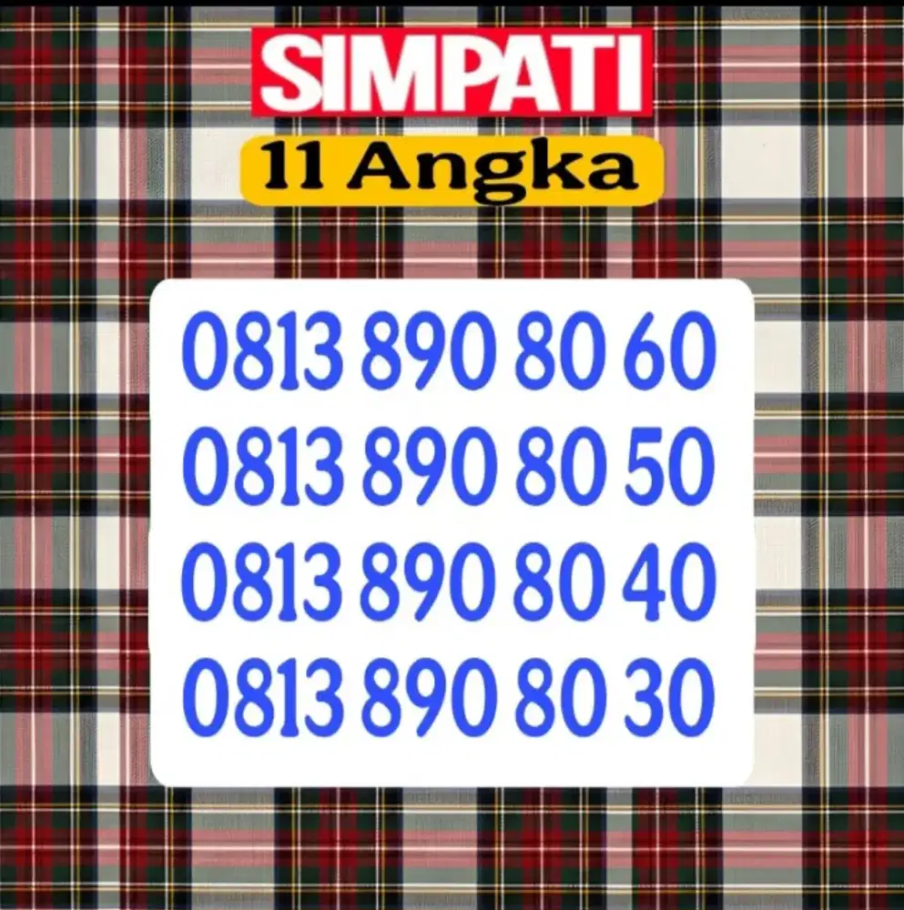 Simpati 11 angka puluhan