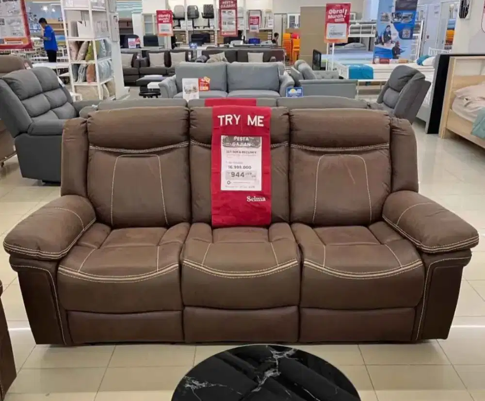 Sofa set recliner 123