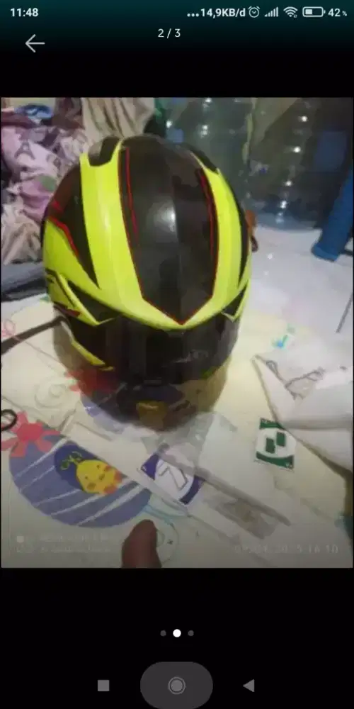 Helm Zeus 811 bisa masih tebal jarang pakai