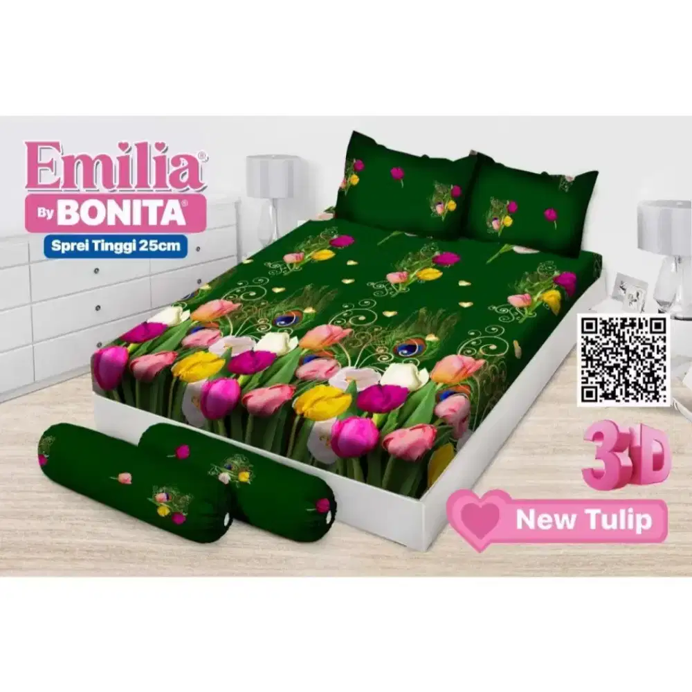 Sprei bonita motif ukuran no. 1
