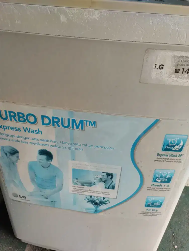 Mesin Cuci LG Turbo Drum
