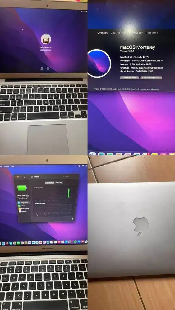 Macbook air 2017 13inc