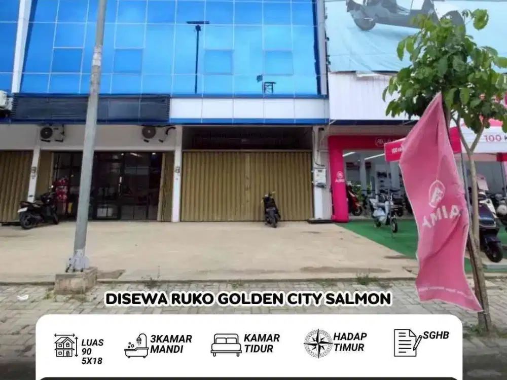 disewakan ruko salmon golden city bengkong